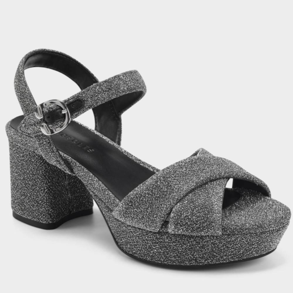 AEROSOLES Cosmos Fabric Platform Sandal